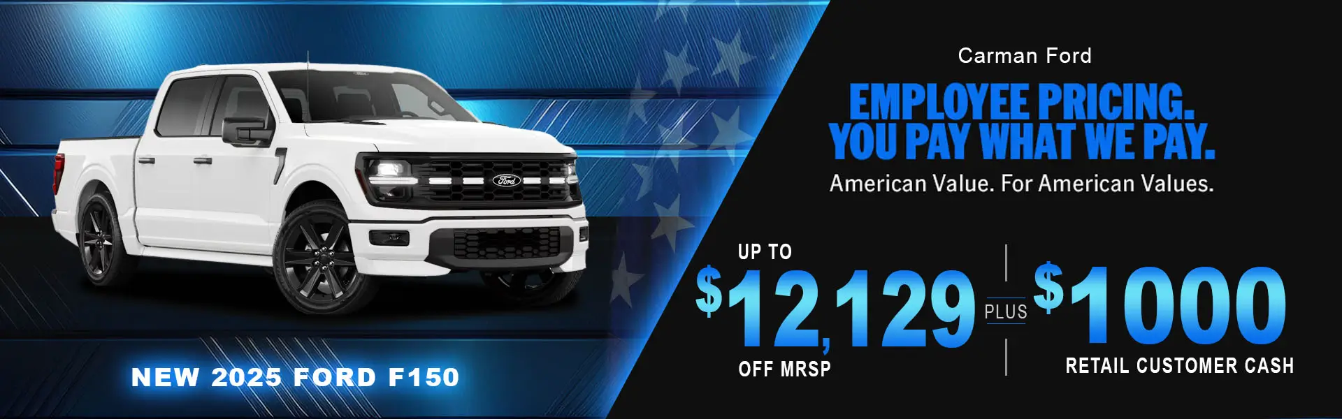 Special offer on    New 2025 Ford F150